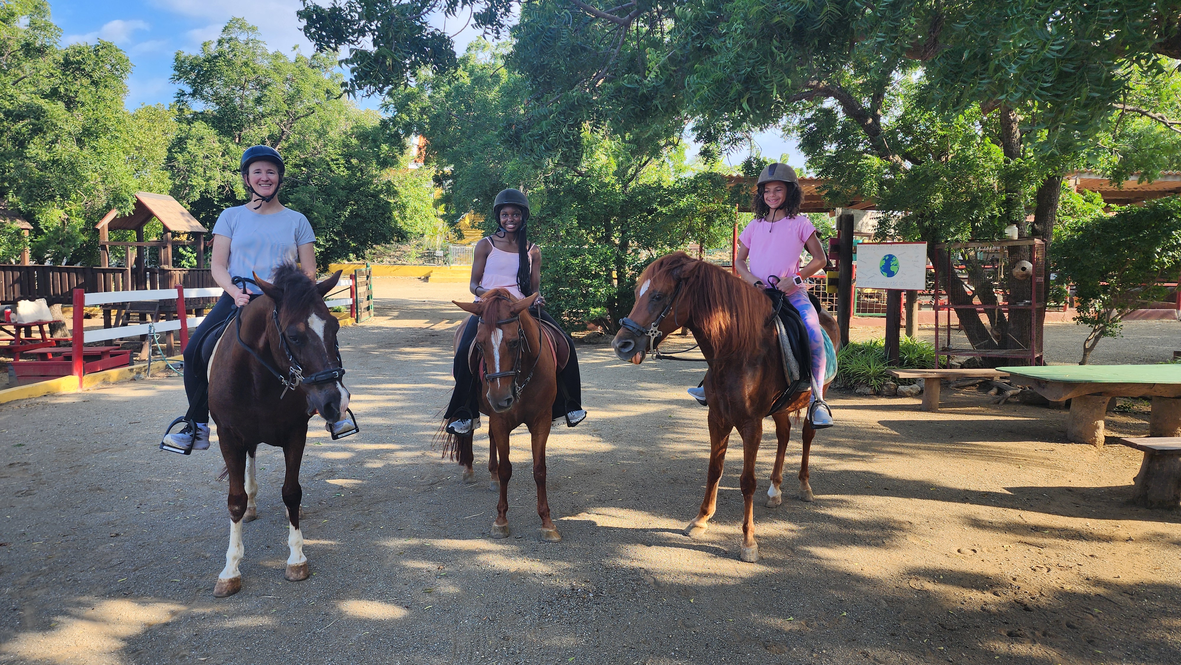 Horseback riding at Rancho Alegre, Curaçao