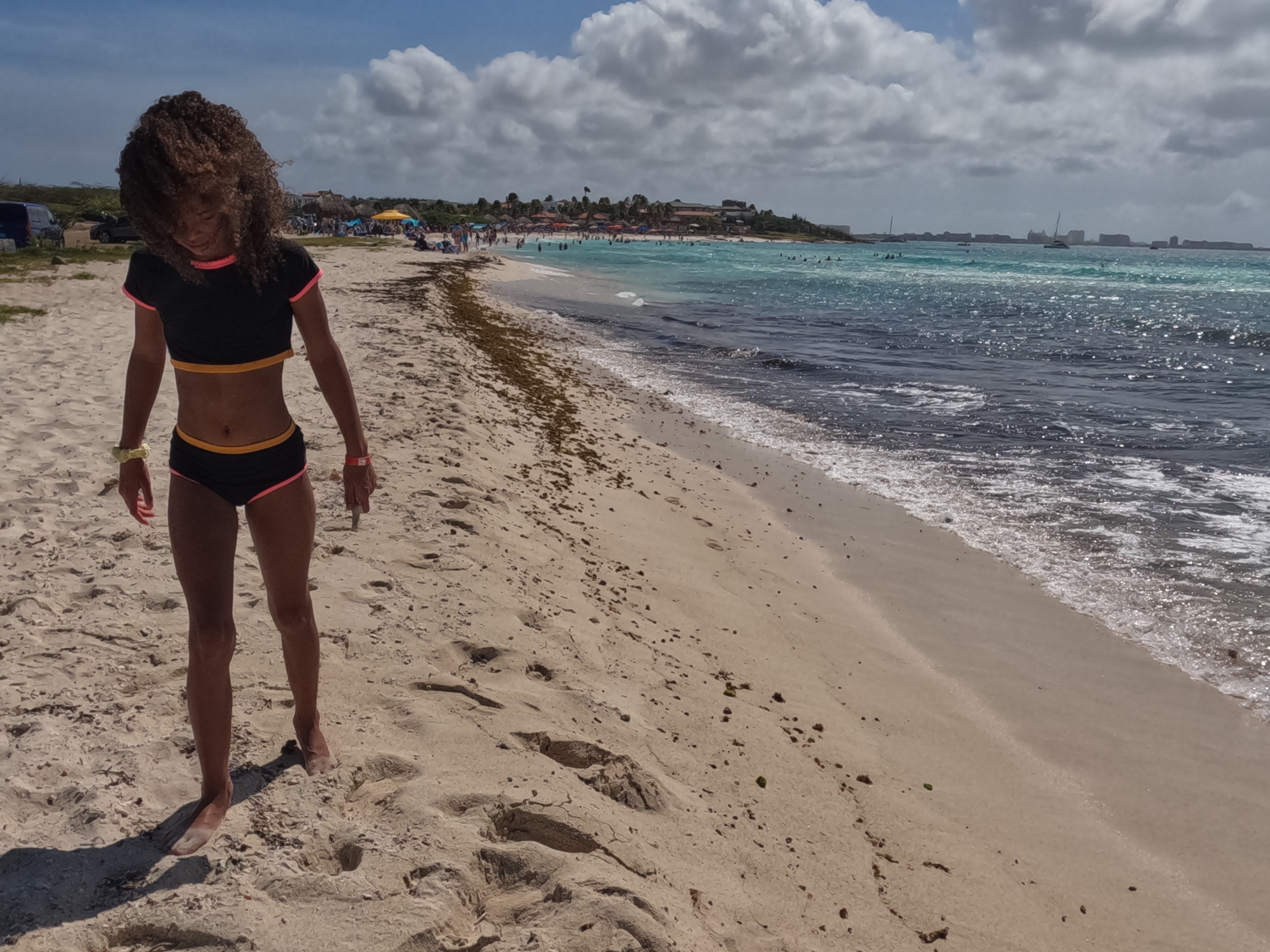 Relaxing at Arashi Beach