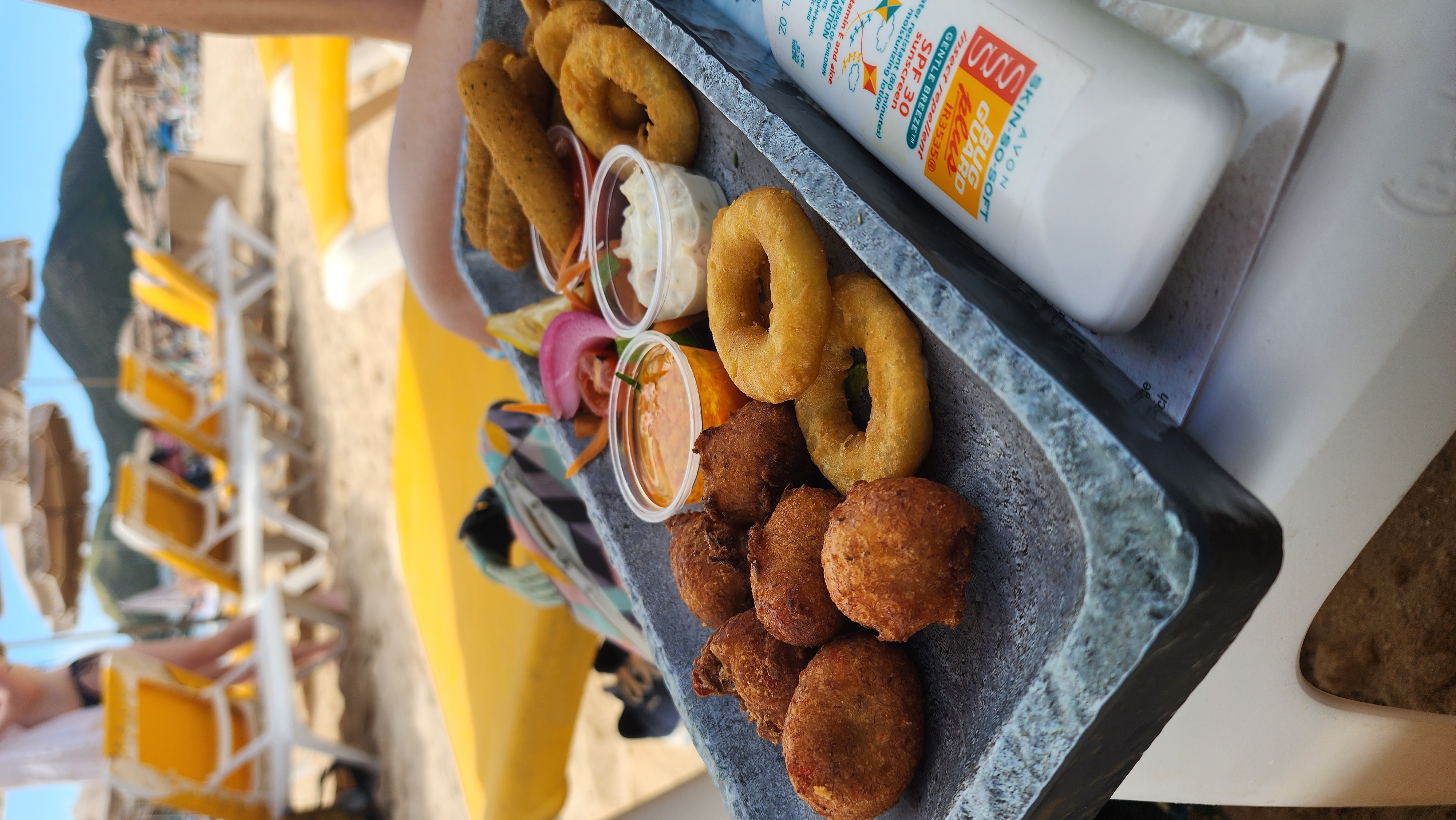 Relaxing on Pinel Island