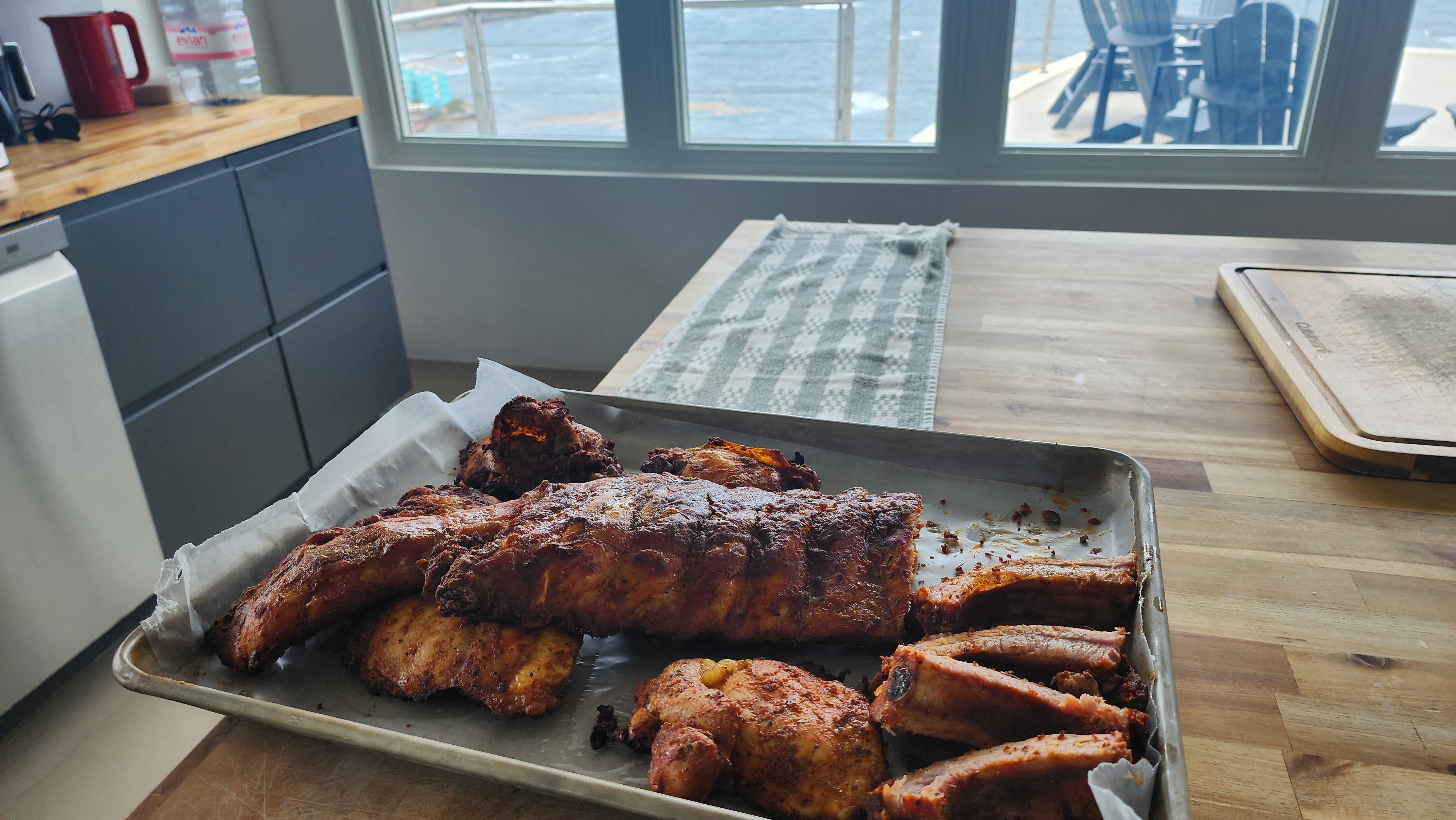 Kitchen and outdoor space