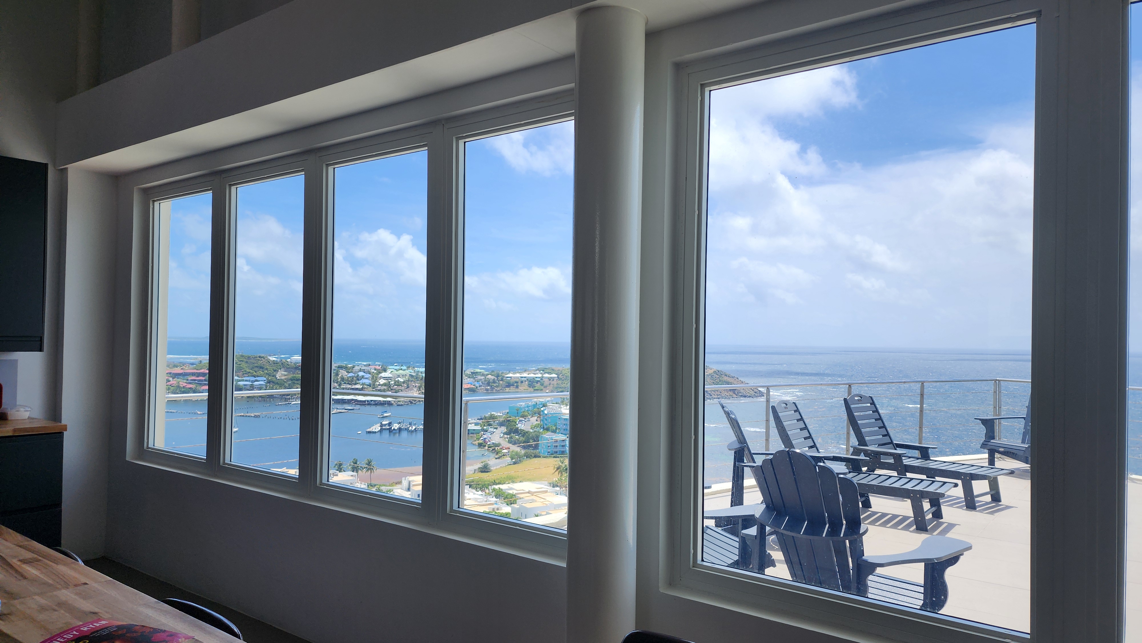 The outdoor living area